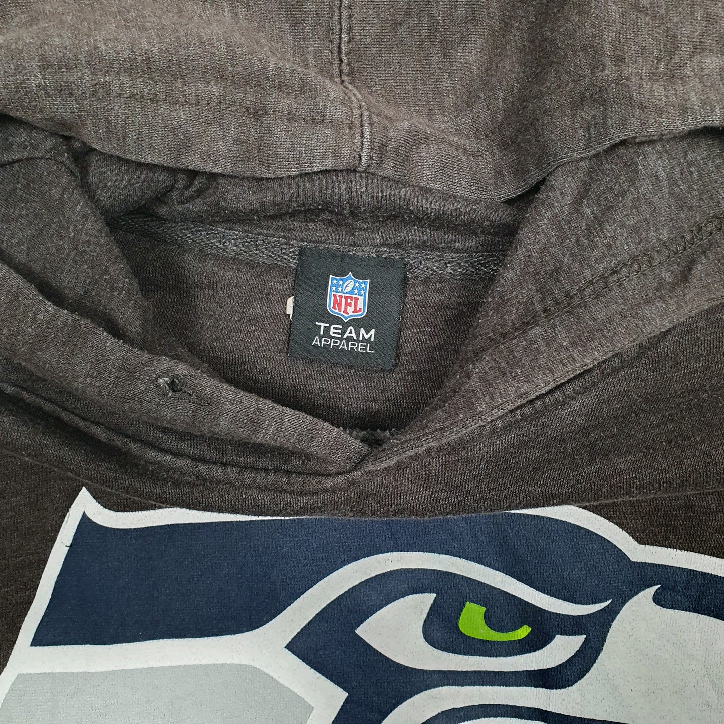 Mens Grey NFL Seattle Seahawks Hoodie Jumper
