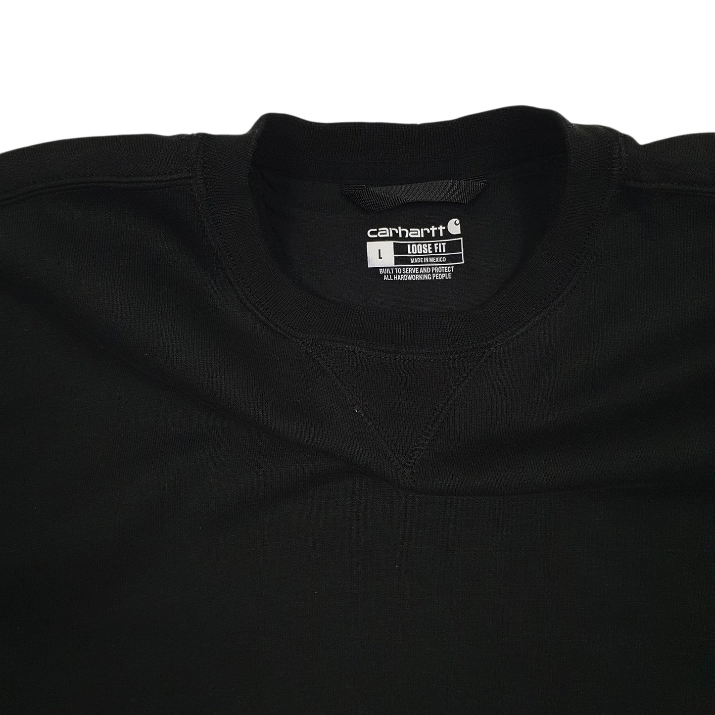 Mens Black Carhartt  Crewneck Jumper