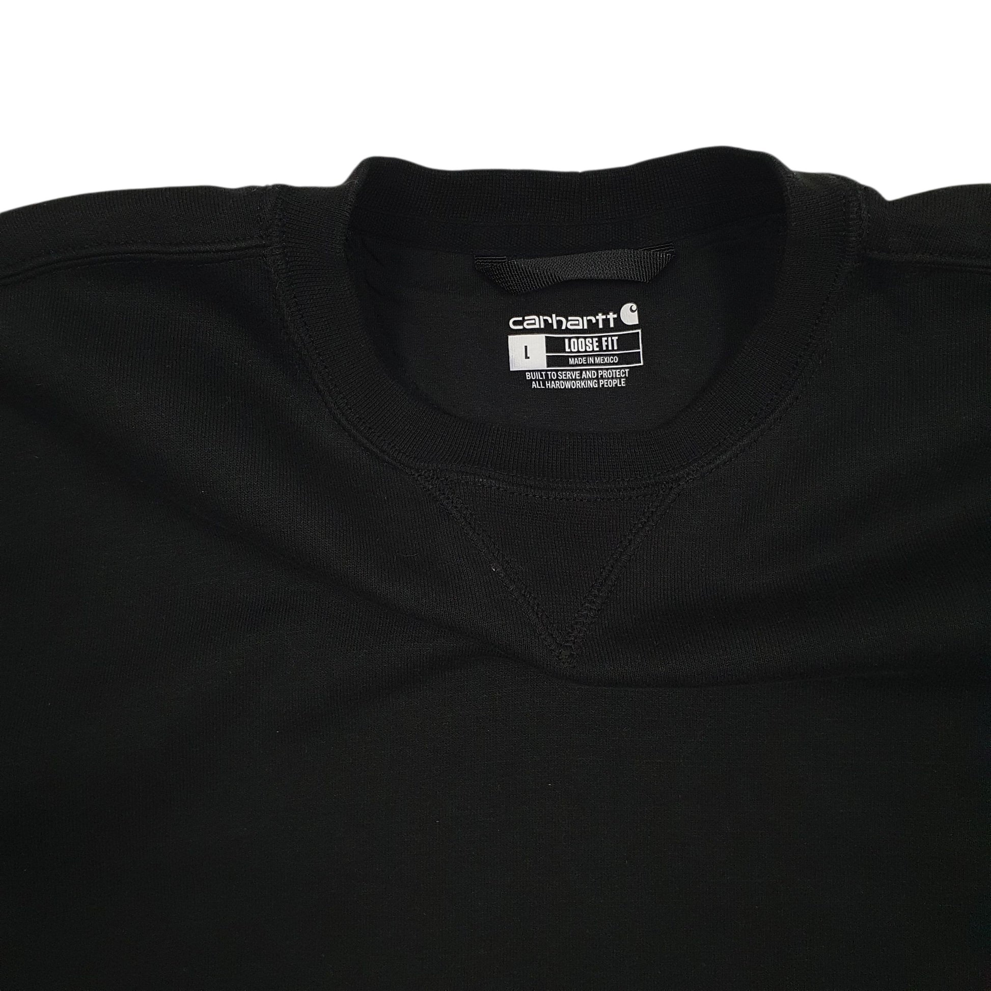 Mens Black Carhartt  Crewneck Jumper