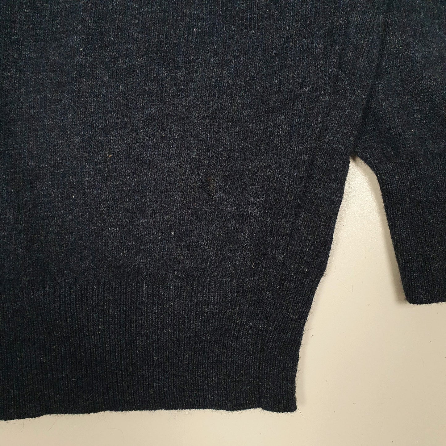 Mens Navy Burberry Vintage 90s Crewneck Jumper