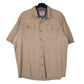 Mens Beige Wrangler  Short Sleeve Shirt