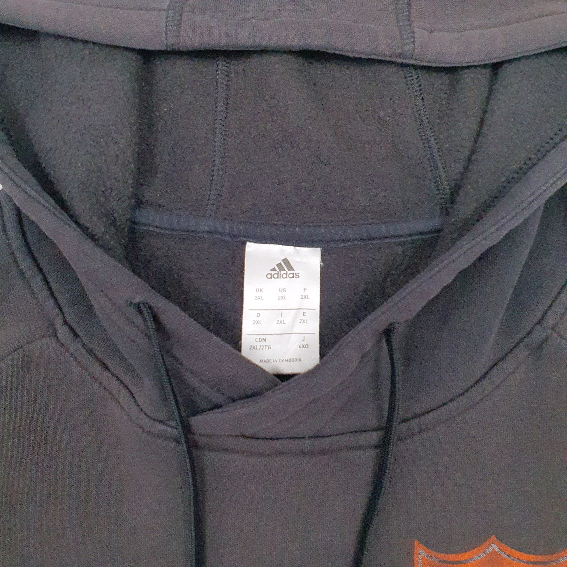 Mens Black Adidas  Hoodie Jumper