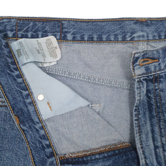 Mens Blue Levis 550 Relaxed Fit Hoodie Shorts