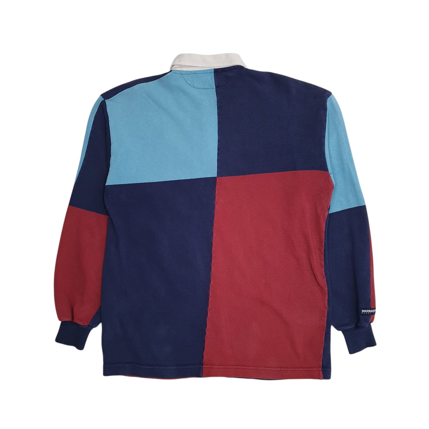 Mens Blue Barbarian Rugby  Polo Shirt