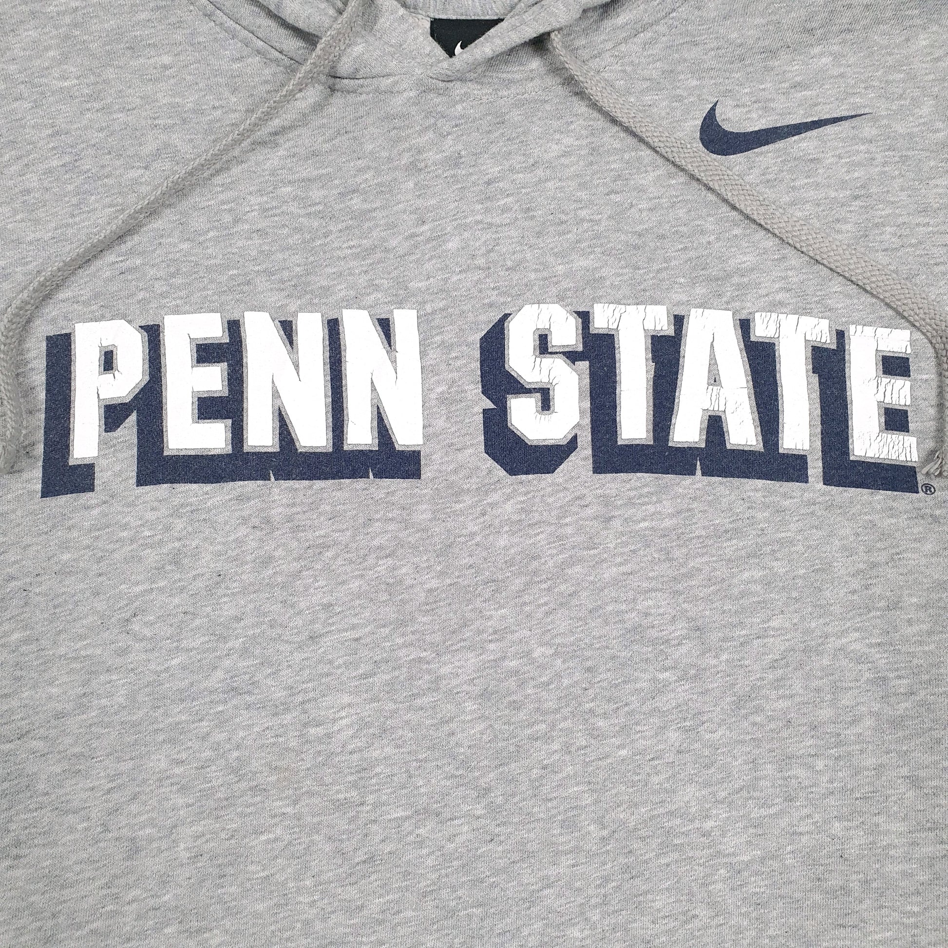 Mens Grey Nike Penn State Hoodie Jumper