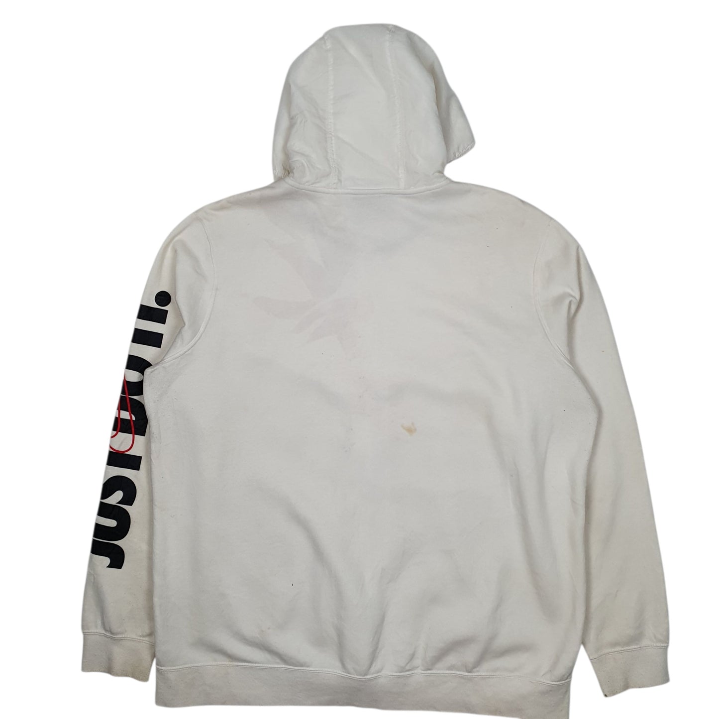 Mens White Nike Hoodie Full Zip Jumper