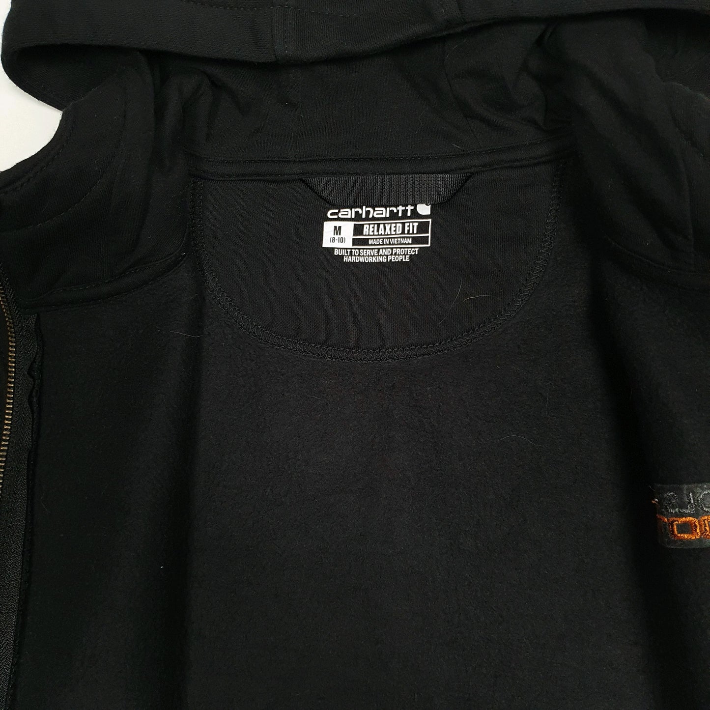 Womens Black Carhartt Hoodie Full Zip Jumper