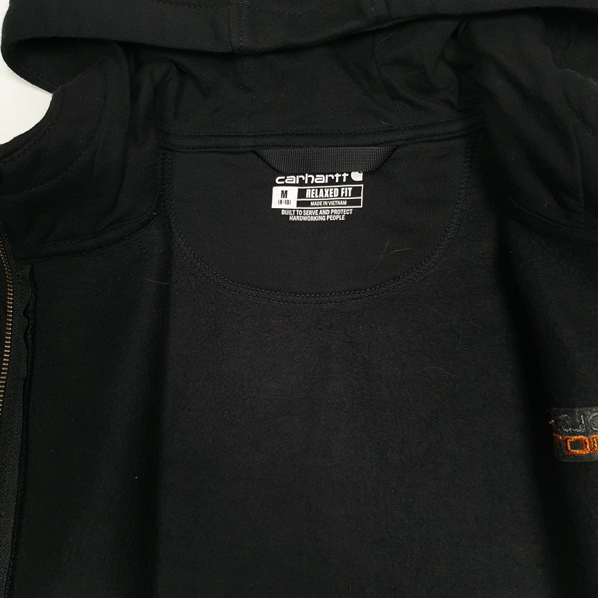 Womens Black Carhartt Hoodie Full Zip Jumper