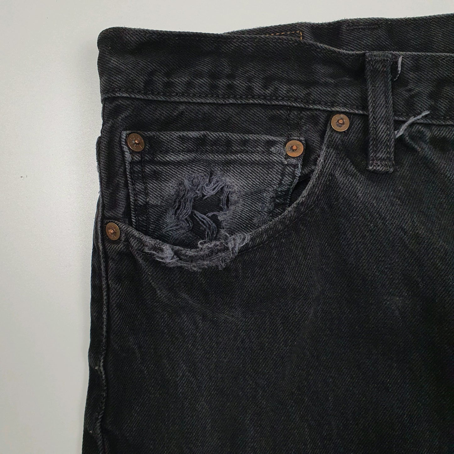 Mens Black Levis White Oak Cone Hoodie Jeans