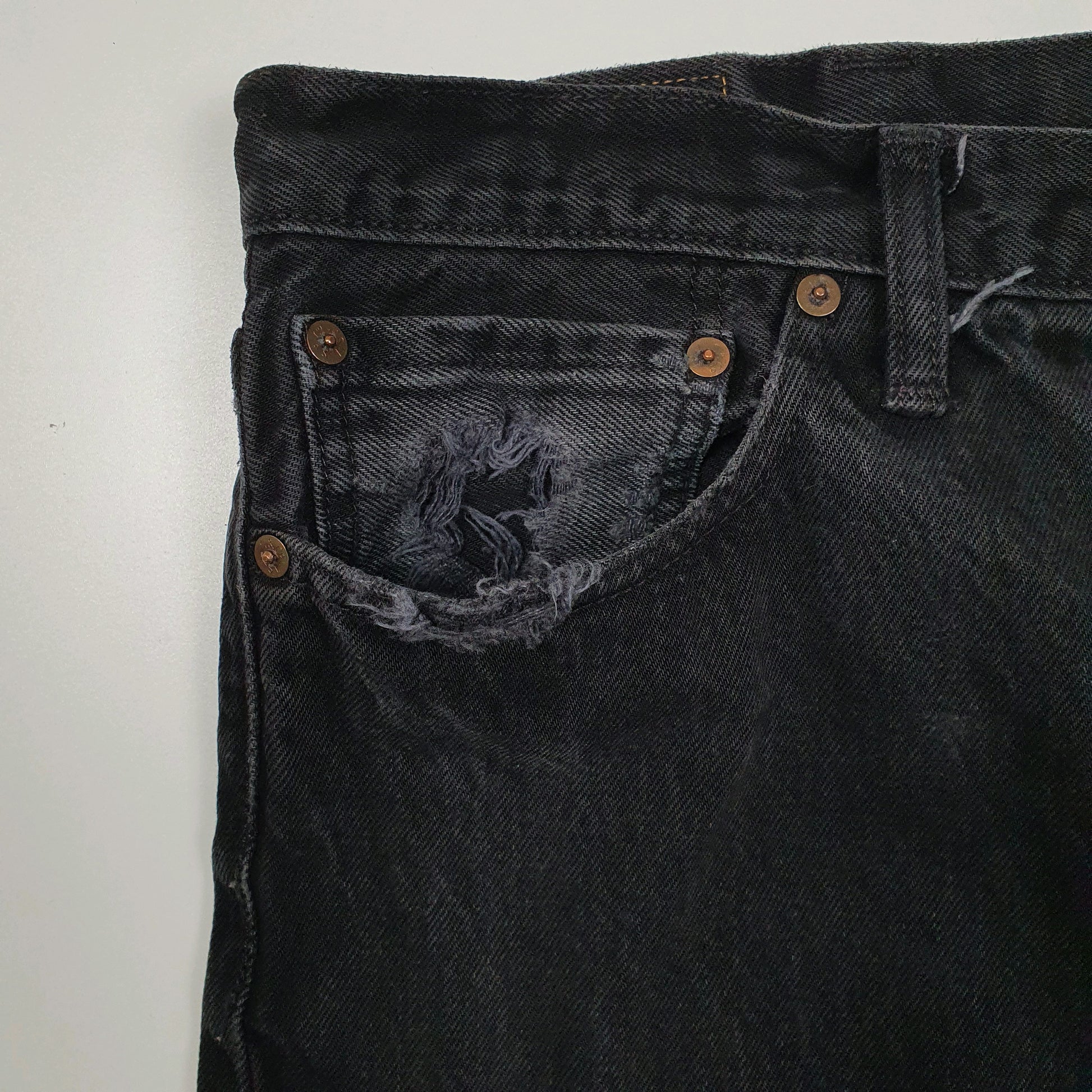 Mens Black Levis White Oak Cone Hoodie Jeans