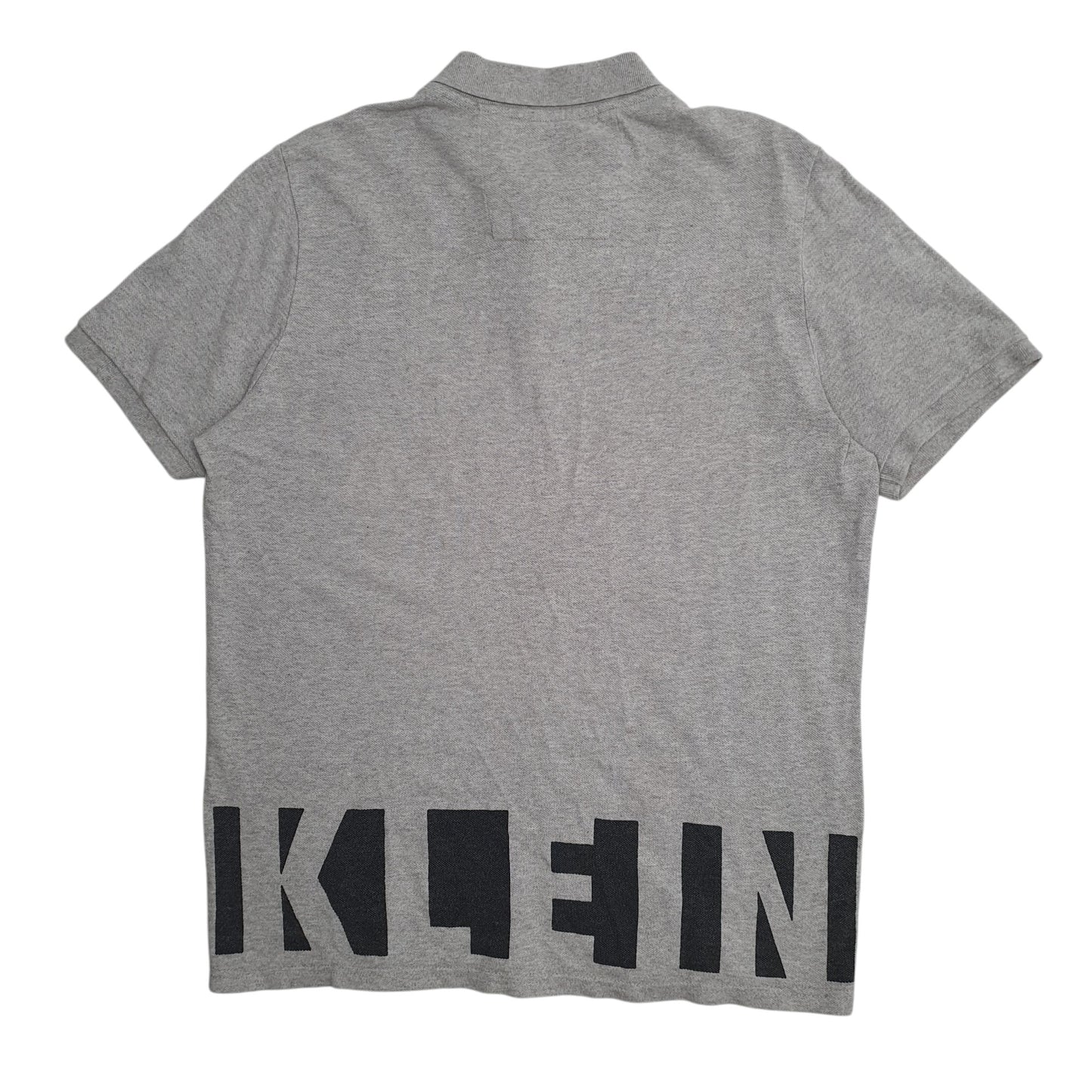 Mens Grey Calvin Klein   Polo Shirt