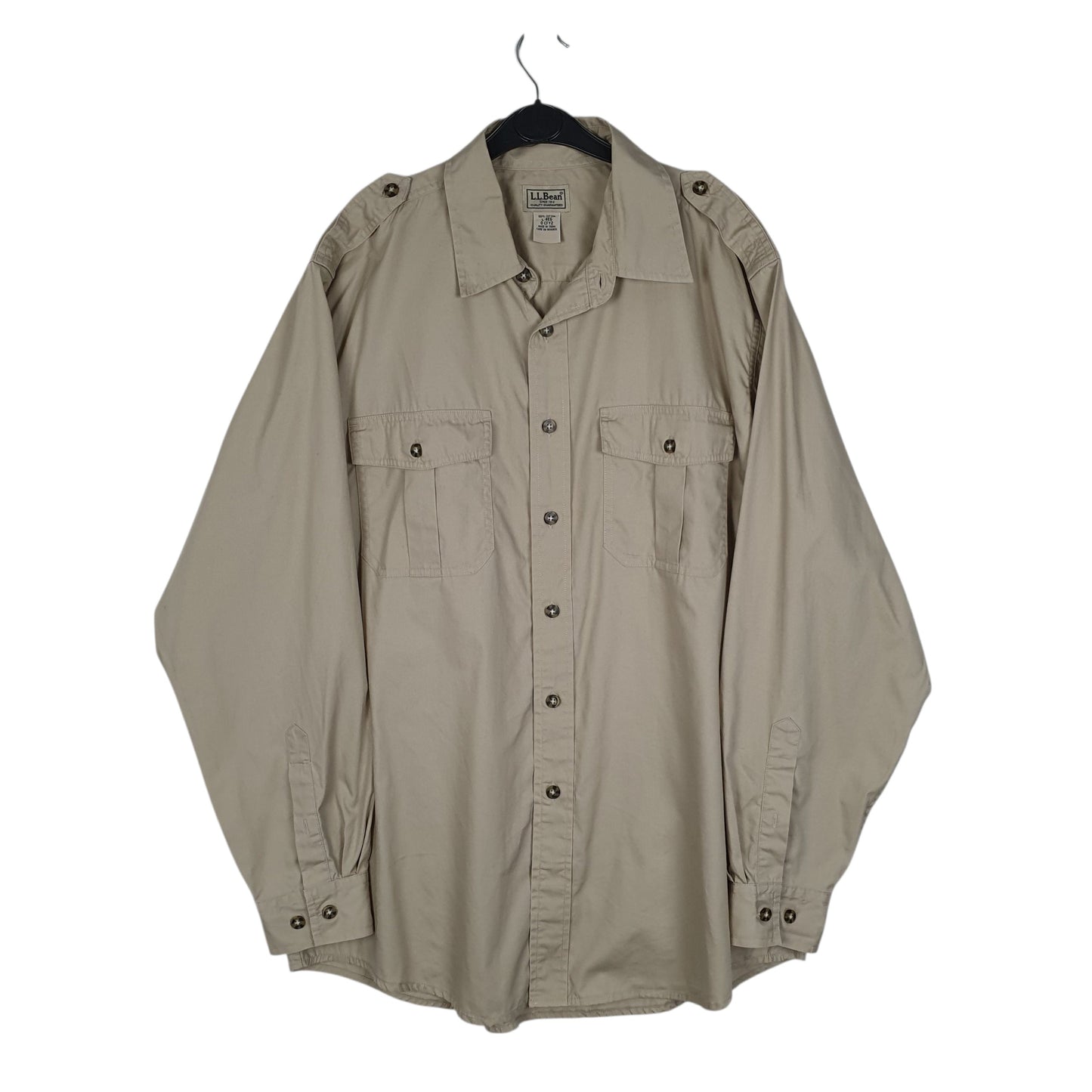 Mens Beige L.L.Bean  Long Sleeve Shirt