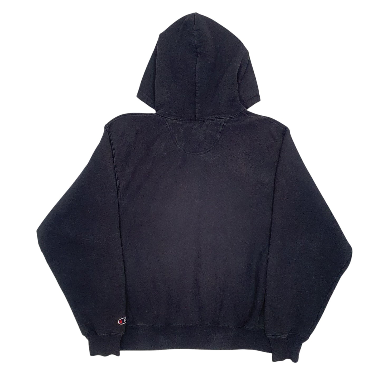 Mens Black Champion Reverse Weave Vintage 90s 00s Hoodie Jumper