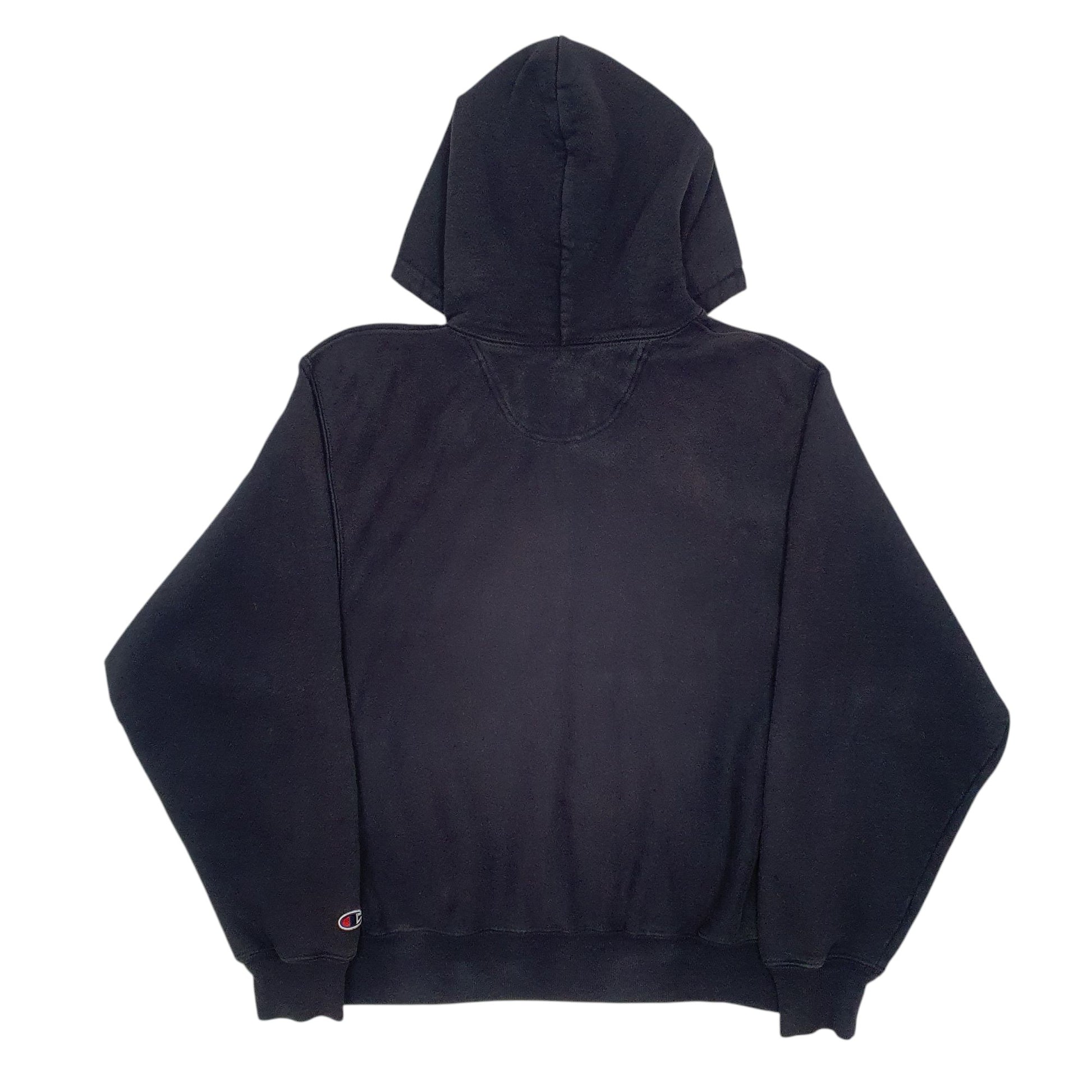 Mens Black Champion Reverse Weave Vintage 90s 00s Hoodie Jumper