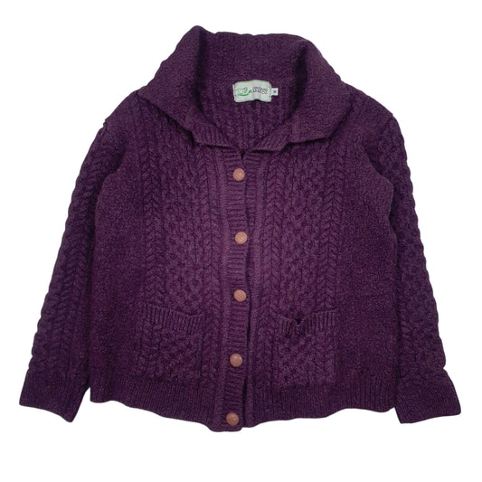 Womens Purple Original Aran Co. Knitwear  Coat