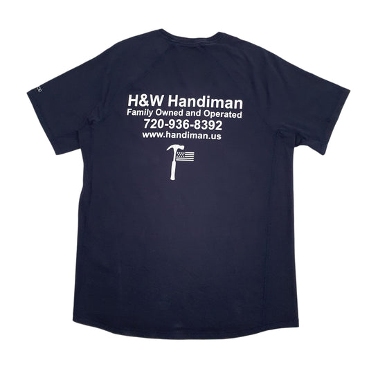 Mens Navy Carhartt   T Shirt