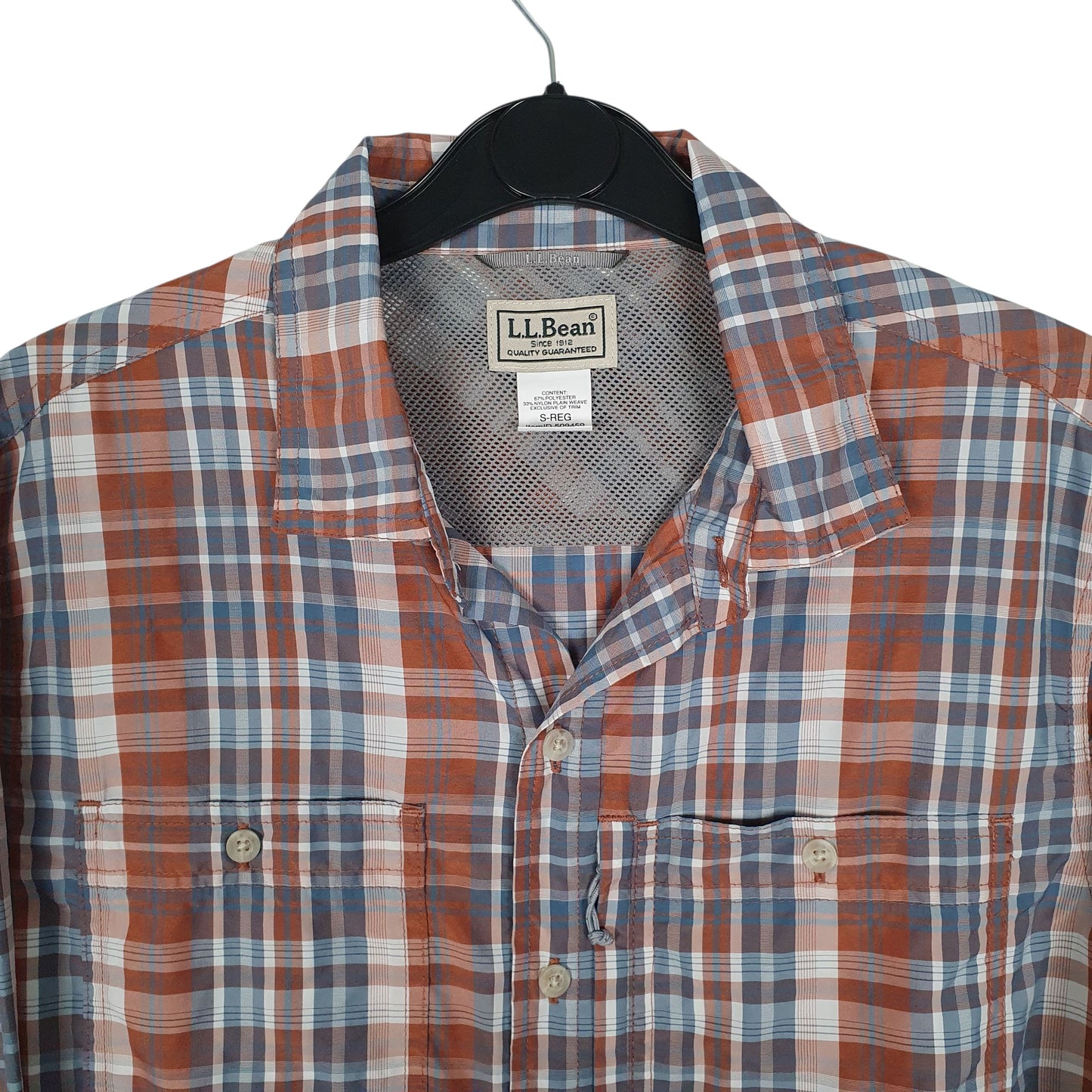 Mens Brown L.L.Bean Walking Hiking  Shirt