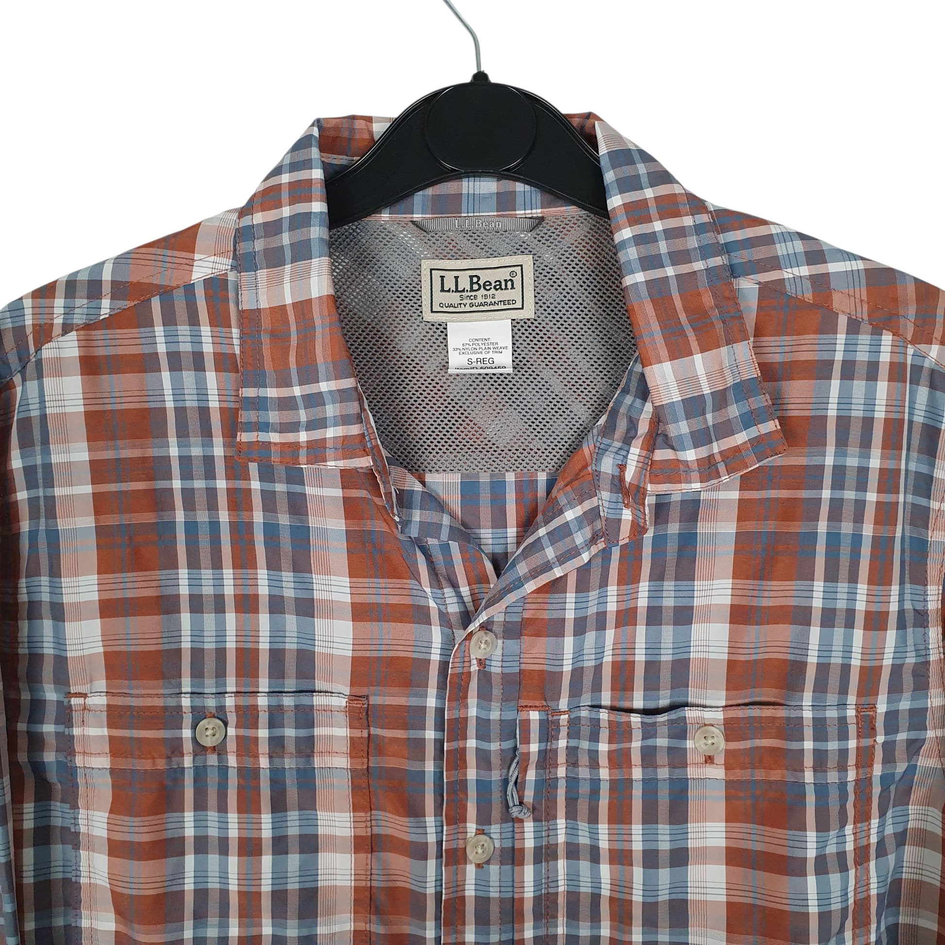 Mens Brown L.L.Bean Walking Hiking  Shirt