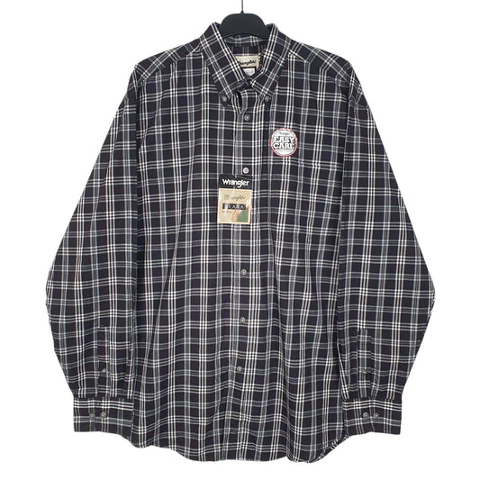 Mens Black Wrangler  Long Sleeve Shirt