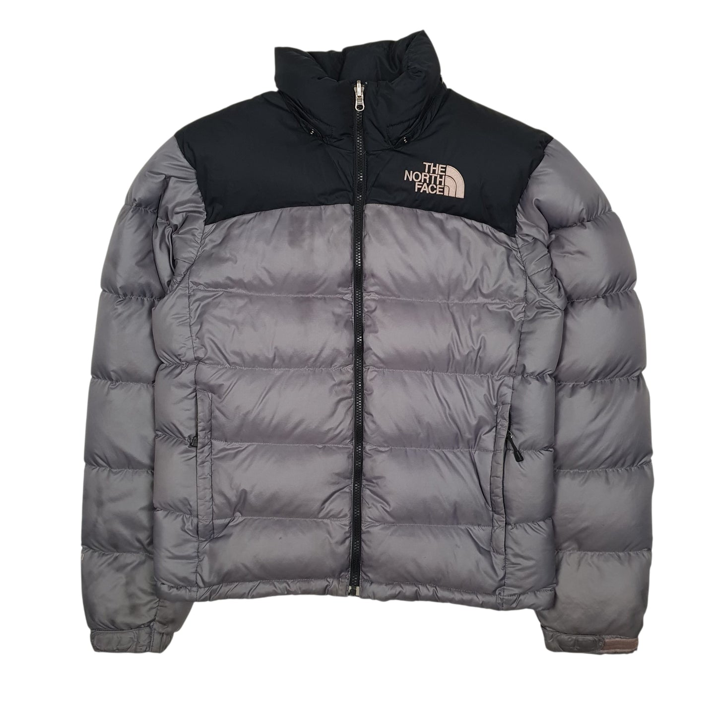 Mens Grey The North Face Nuptse  Coat