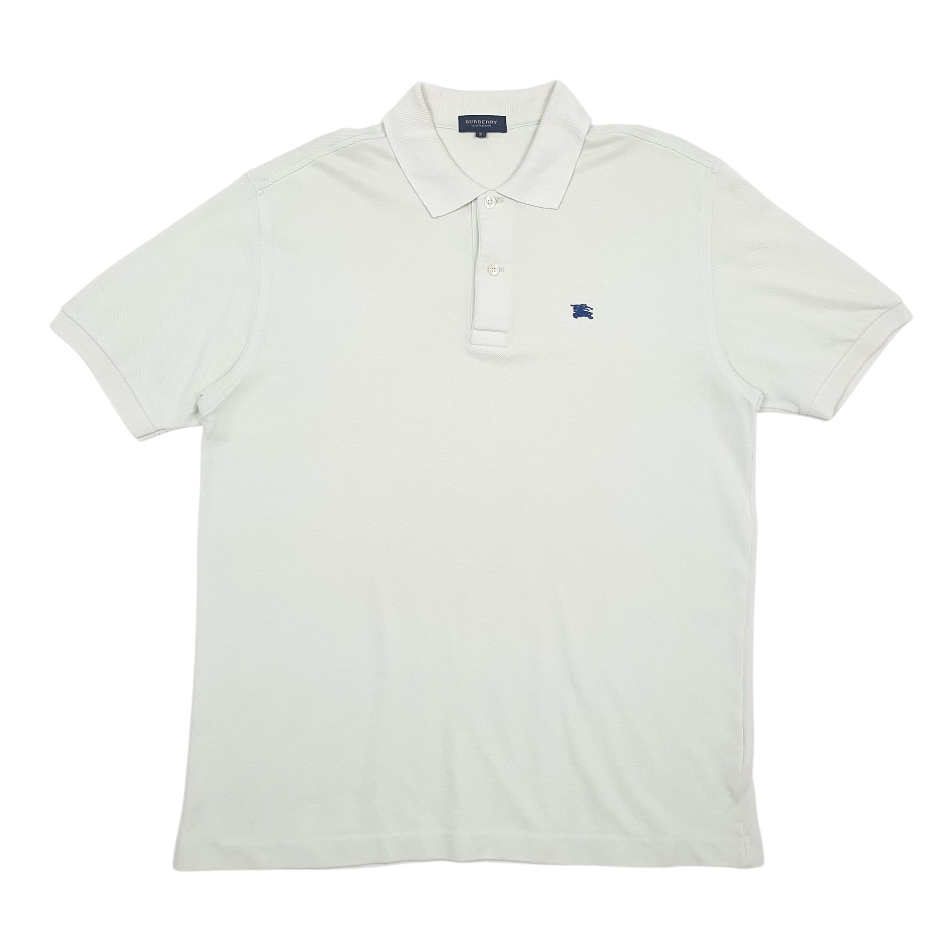 Mens Green Burberry  Short Sleeve Polo Shirt