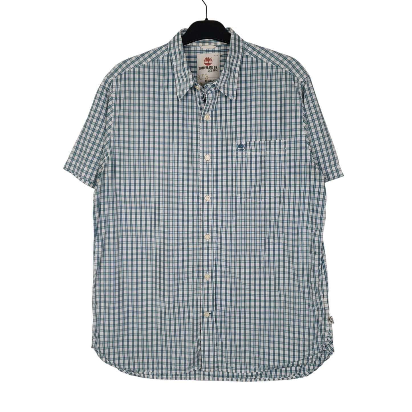 Mens Blue Timberland  Short Sleeve Shirt