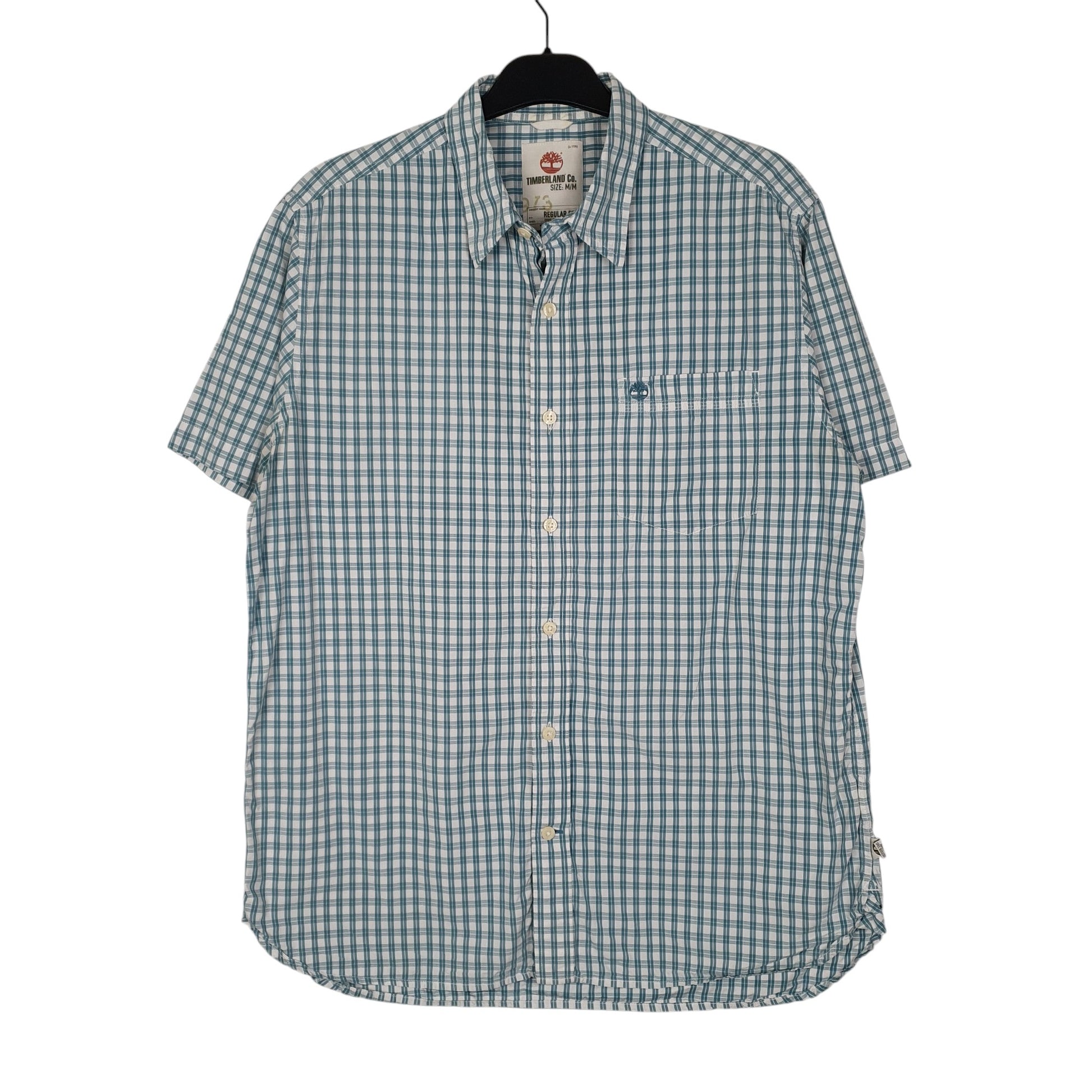 Mens Blue Timberland  Short Sleeve Shirt