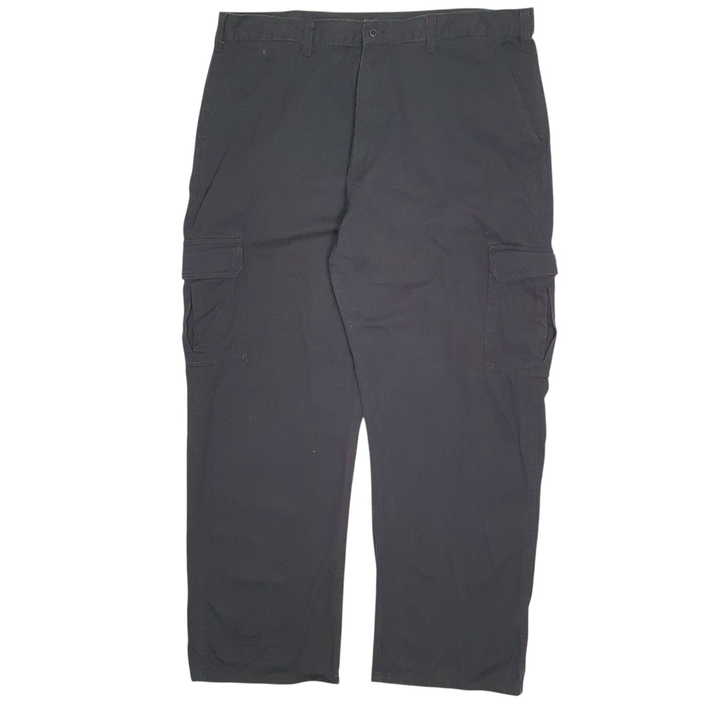 Mens Black Dickies Workwear Cargo Trousers