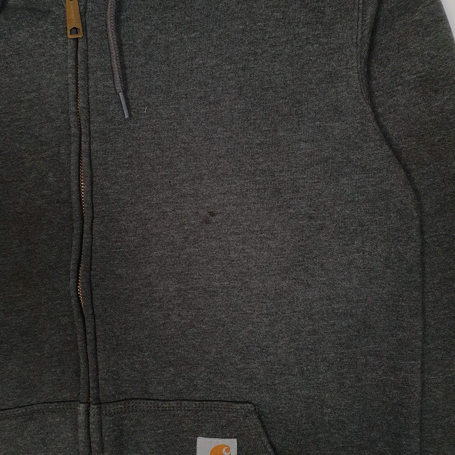 Mens Grey Carhartt Hoodie Full Zip Jumper
