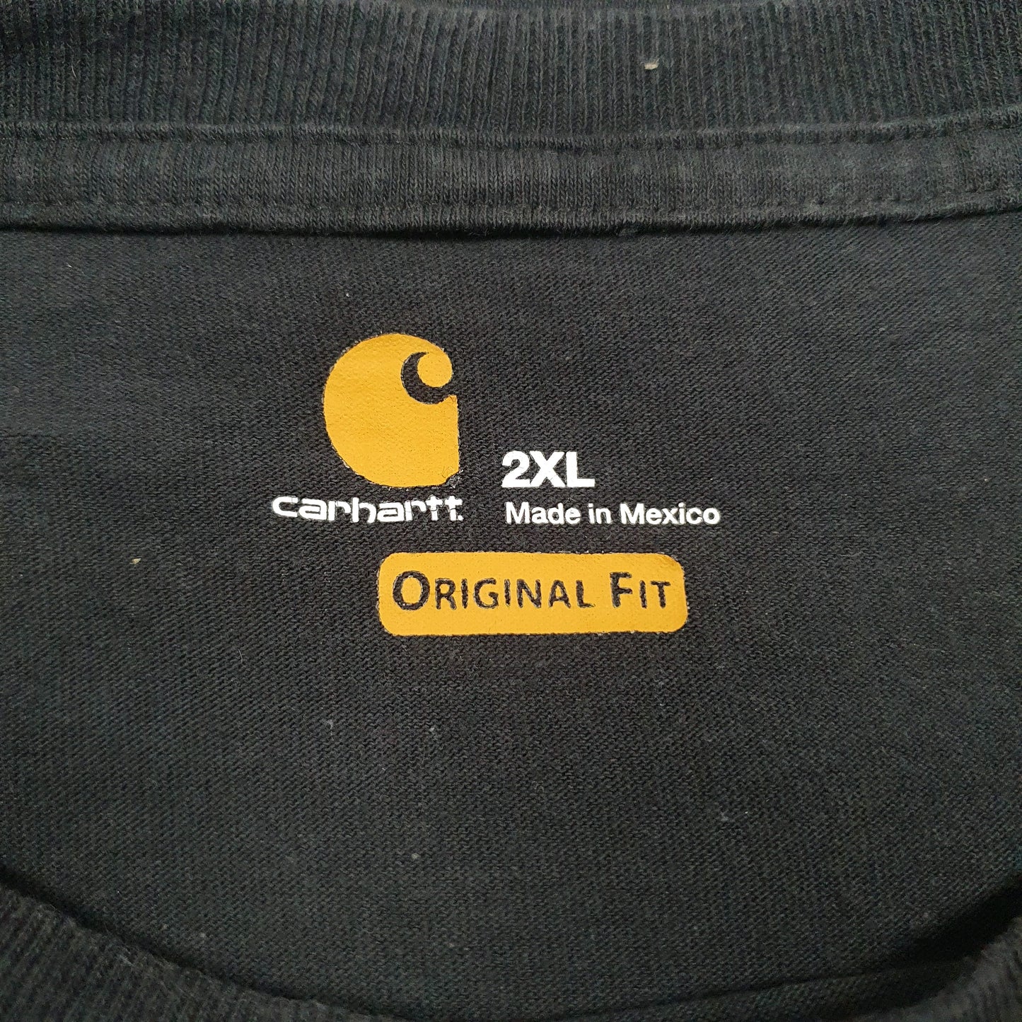 Mens Black Carhartt   T Shirt