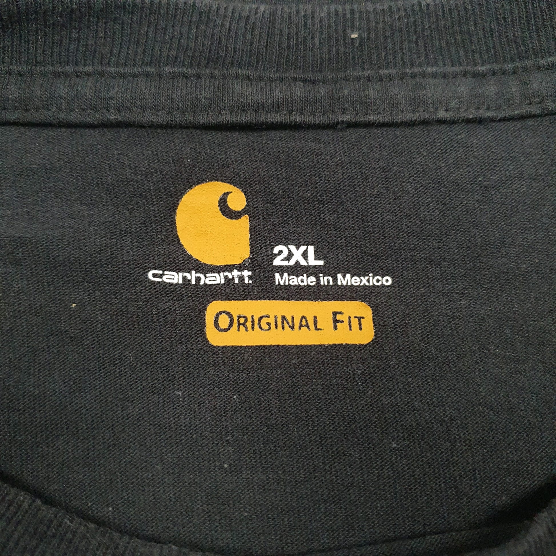 Mens Black Carhartt   T Shirt