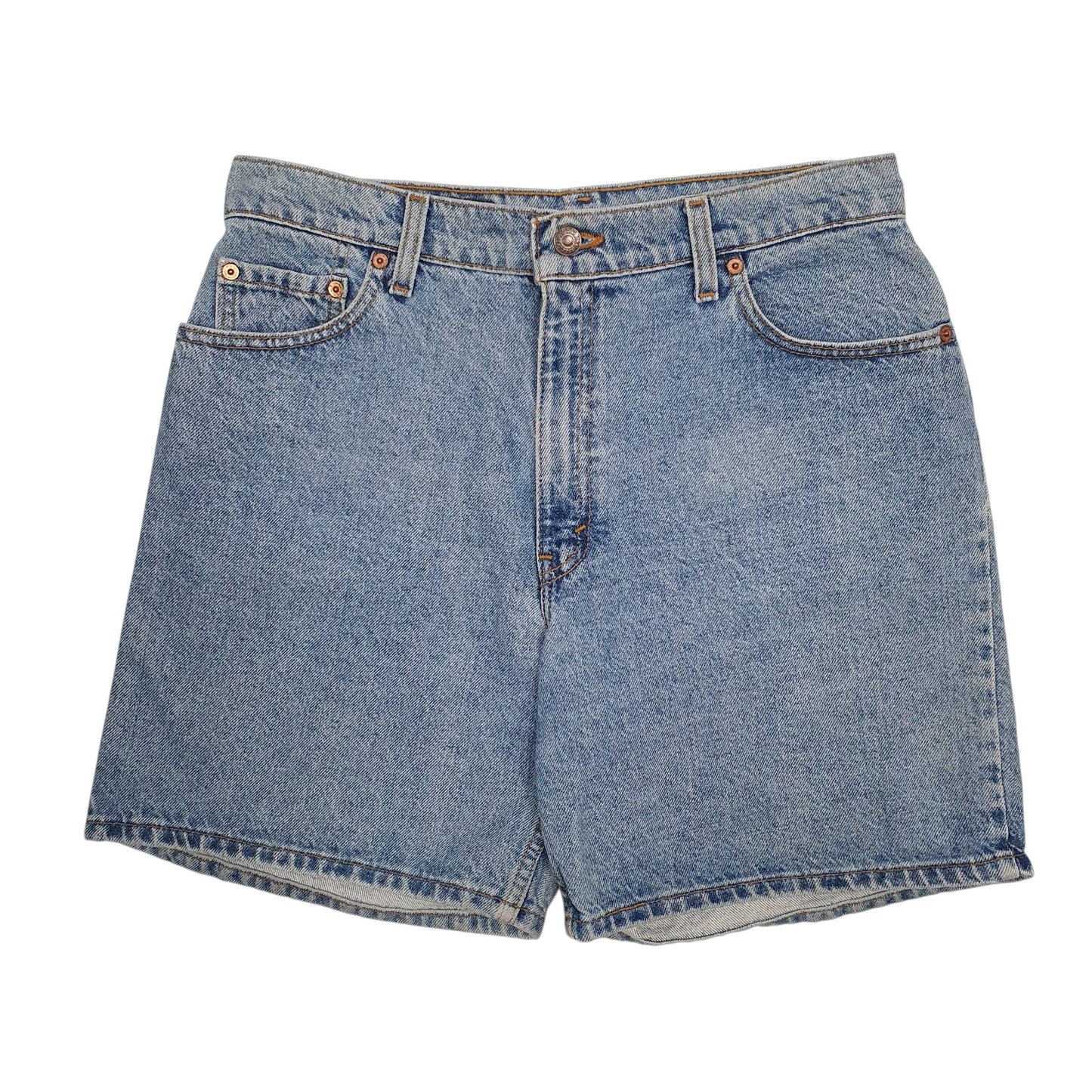 Womens Blue Levis 550 Vintage 90s Made In USA Denim Shorts