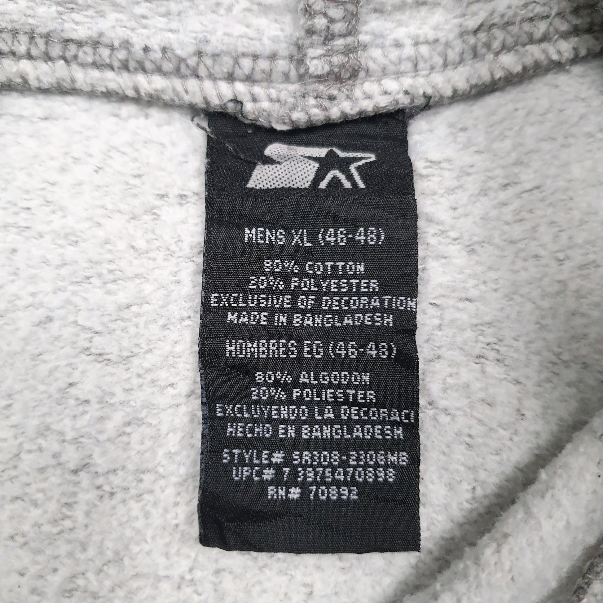 Mens Grey Starter  Hoodie Jumper