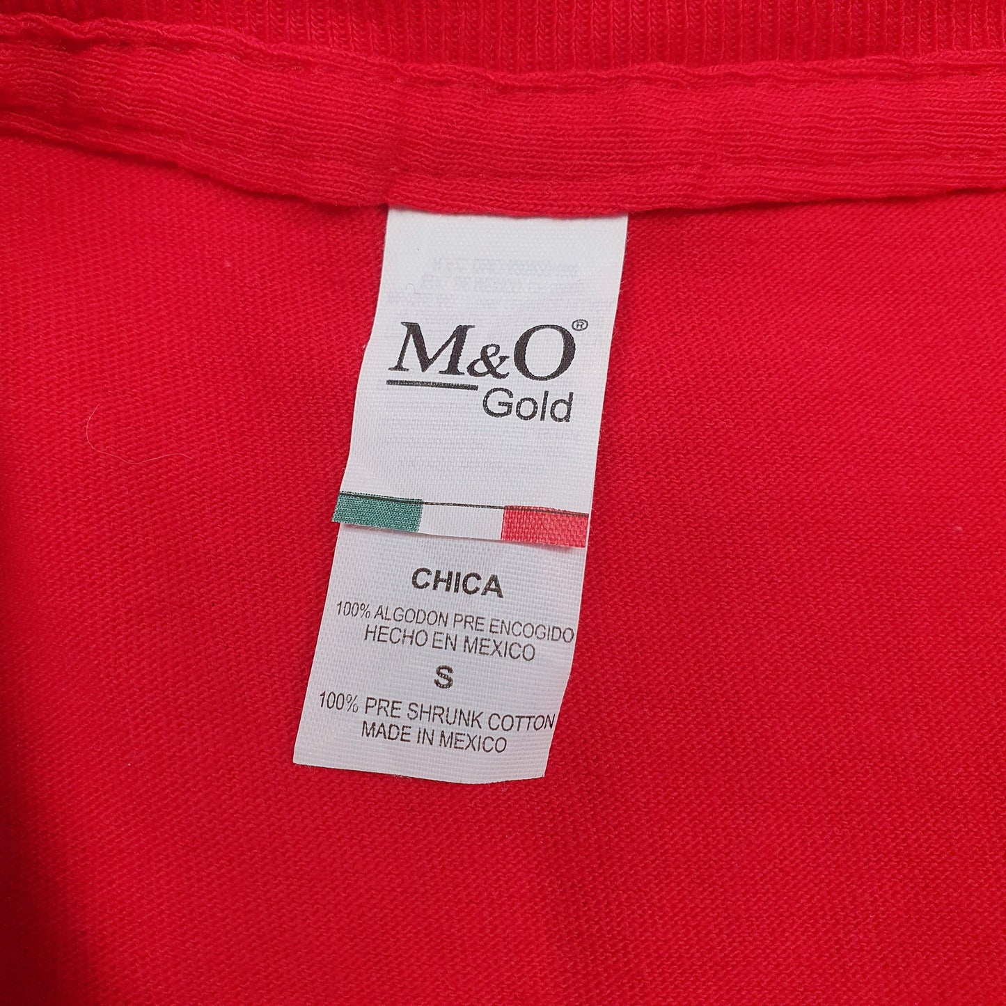 Mens Red M&O   T Shirt