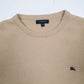 Mens Beige Burberry  Crewneck Jumper