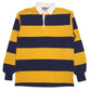 Mens Yellow Barbarian  Long Sleeve Polo Shirt