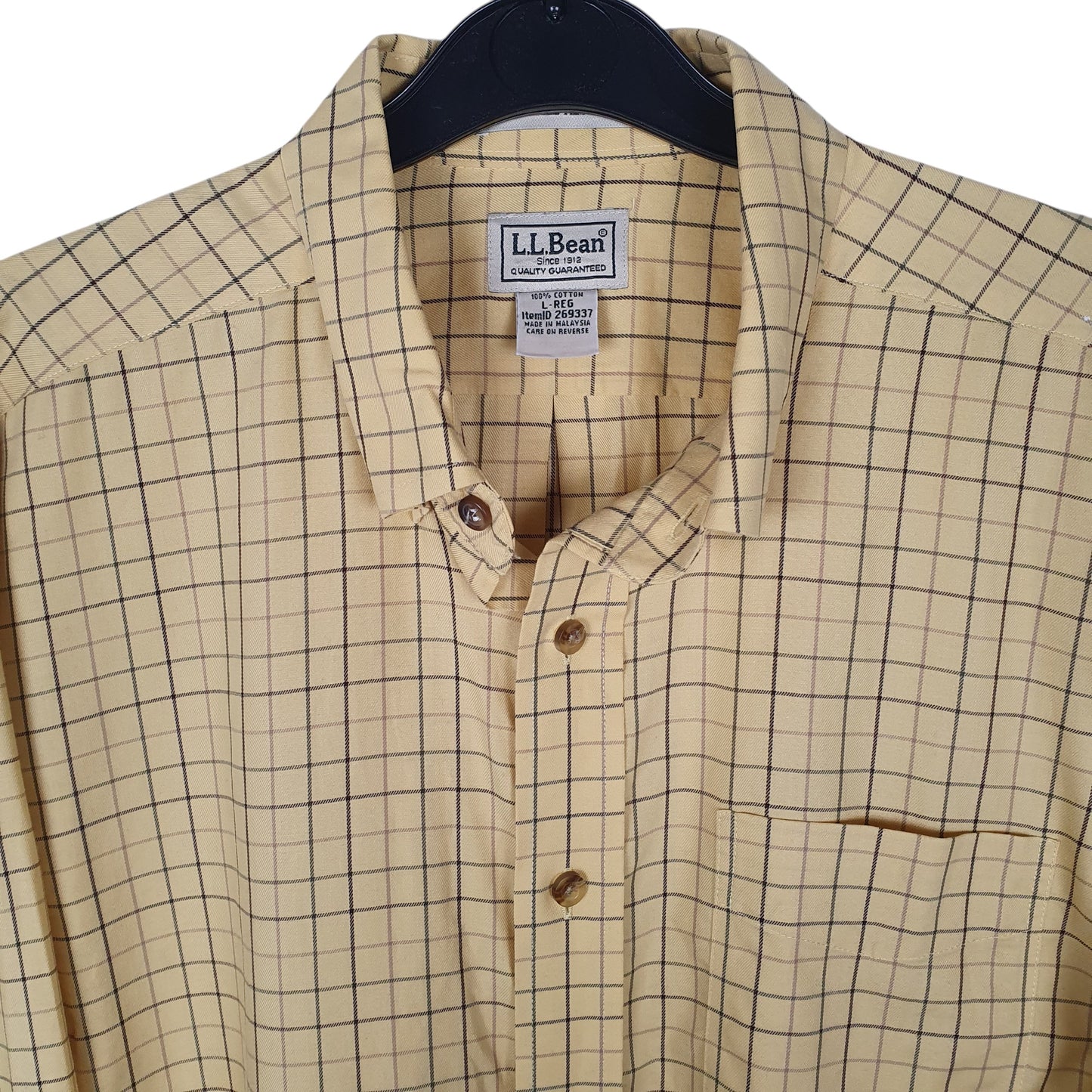 Mens Yellow L.L.Bean   Shirt