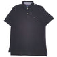 Mens Black Tommy Hilfiger  Short Sleeve Polo Shirt