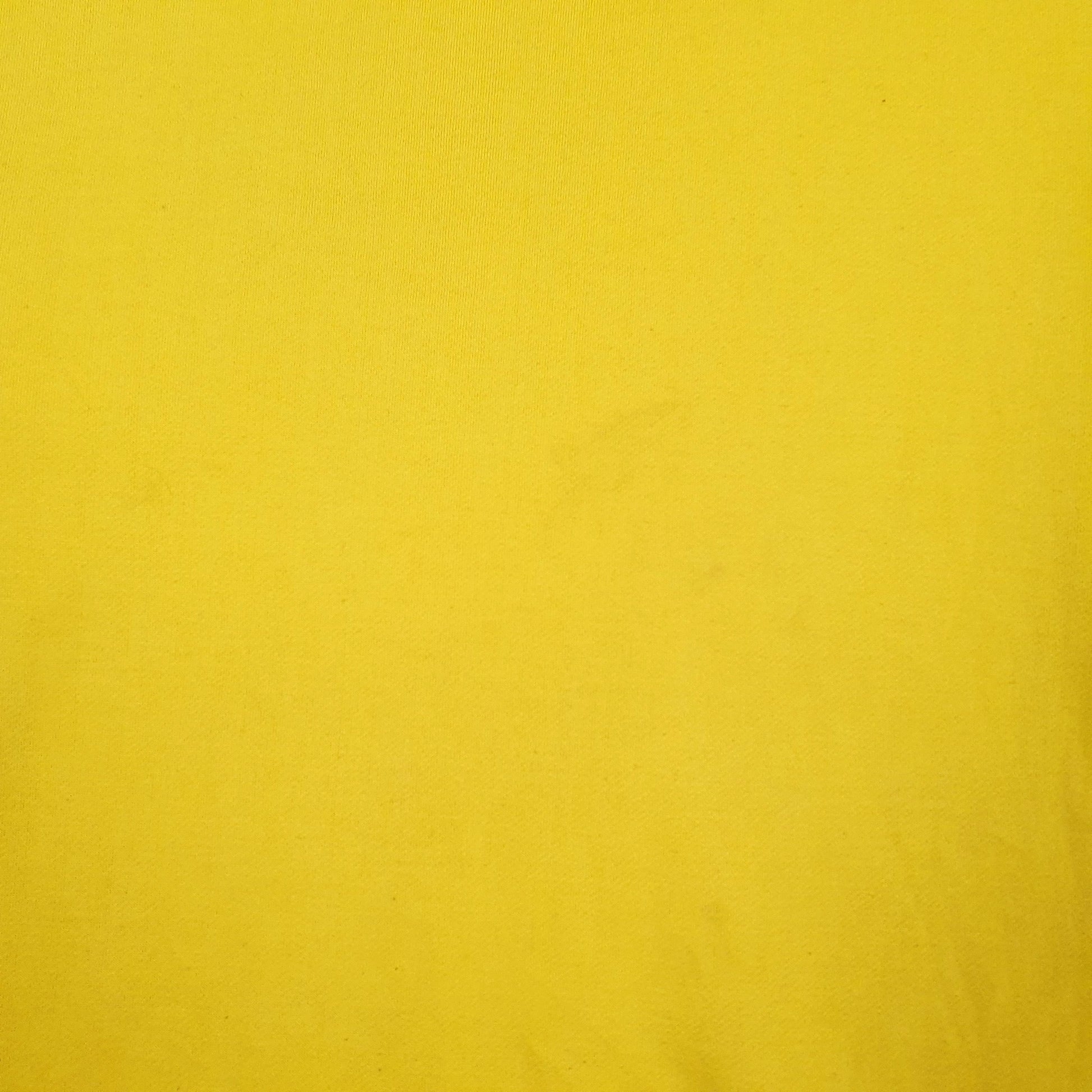 Mens Yellow Fila Baggy Spellout Crewneck Jumper