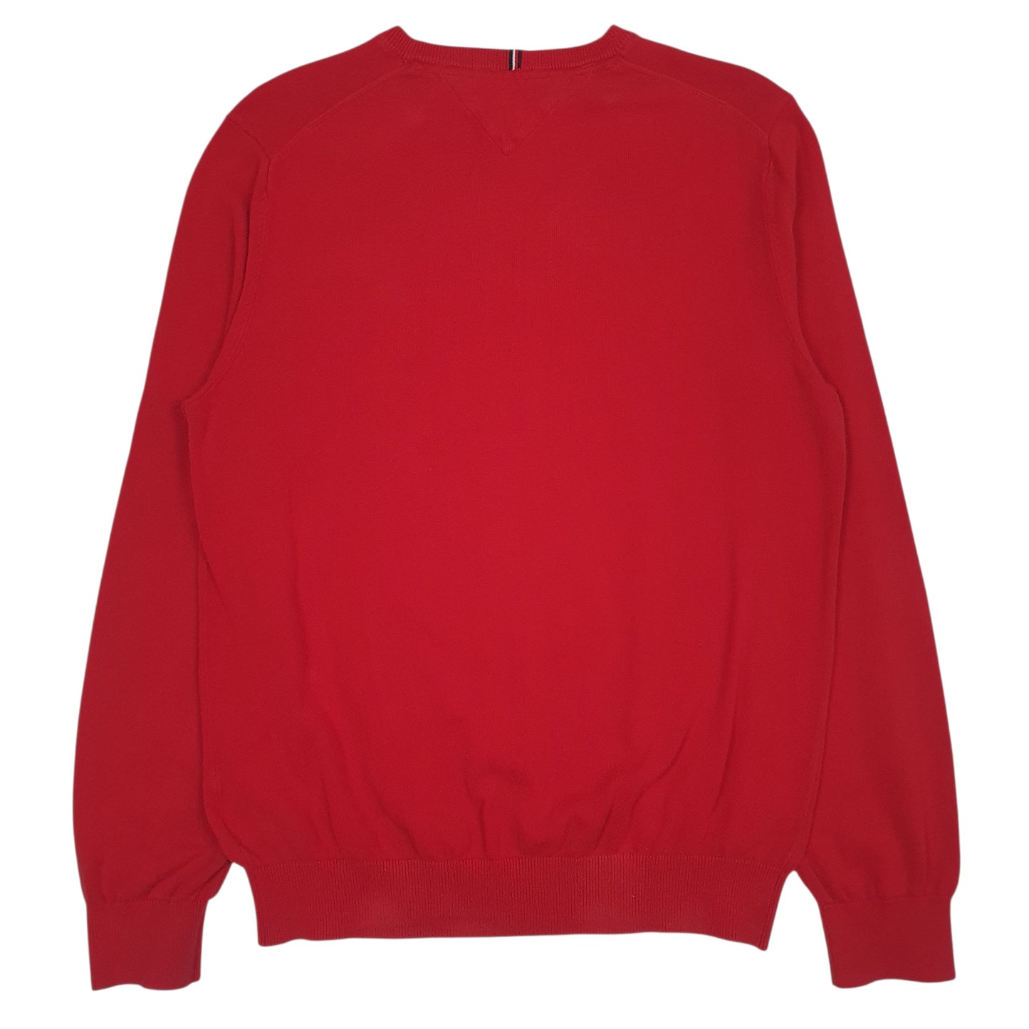 Mens Red Tommy Hilfiger  Crewneck Jumper