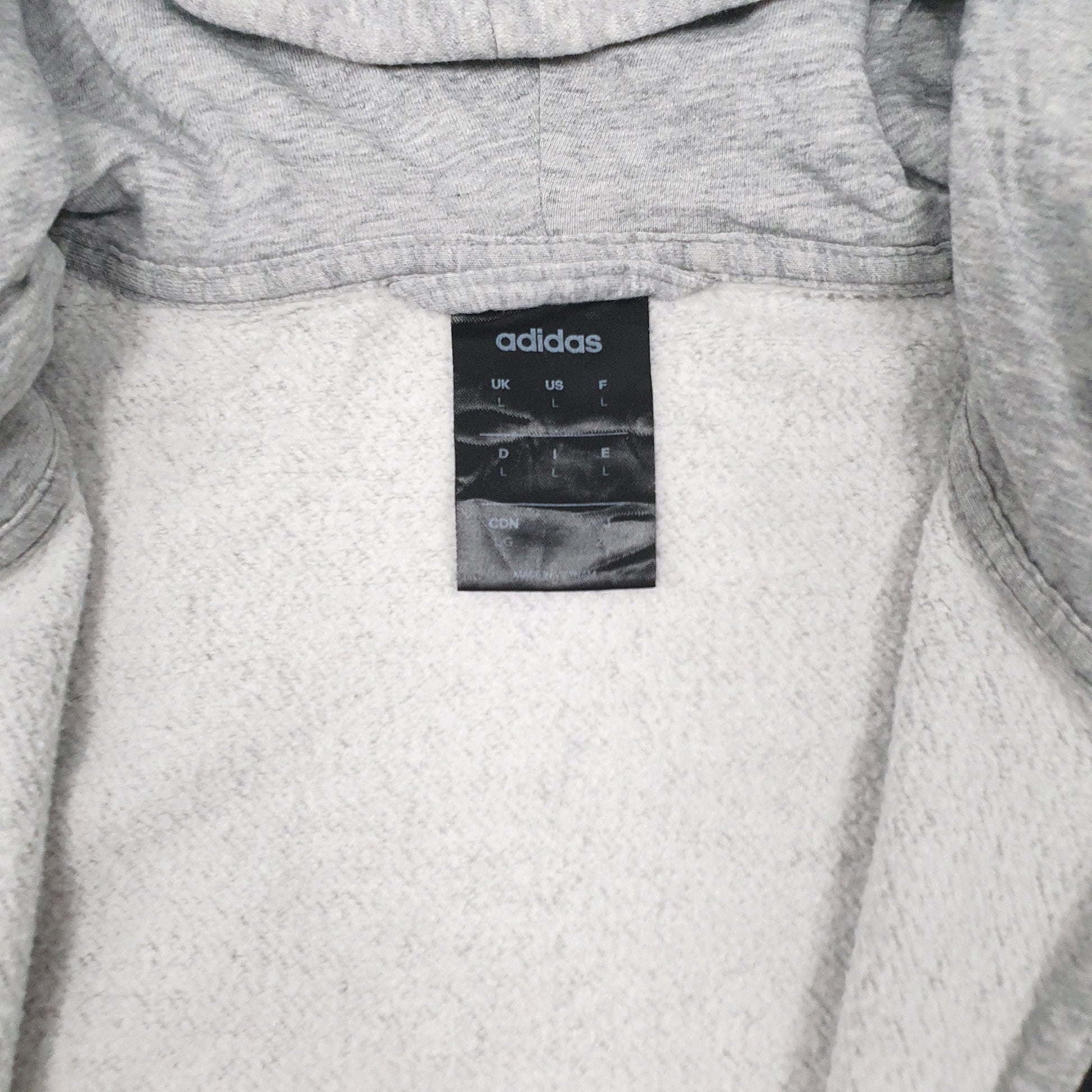 Mens Grey Adidas  Full Zip Jumper