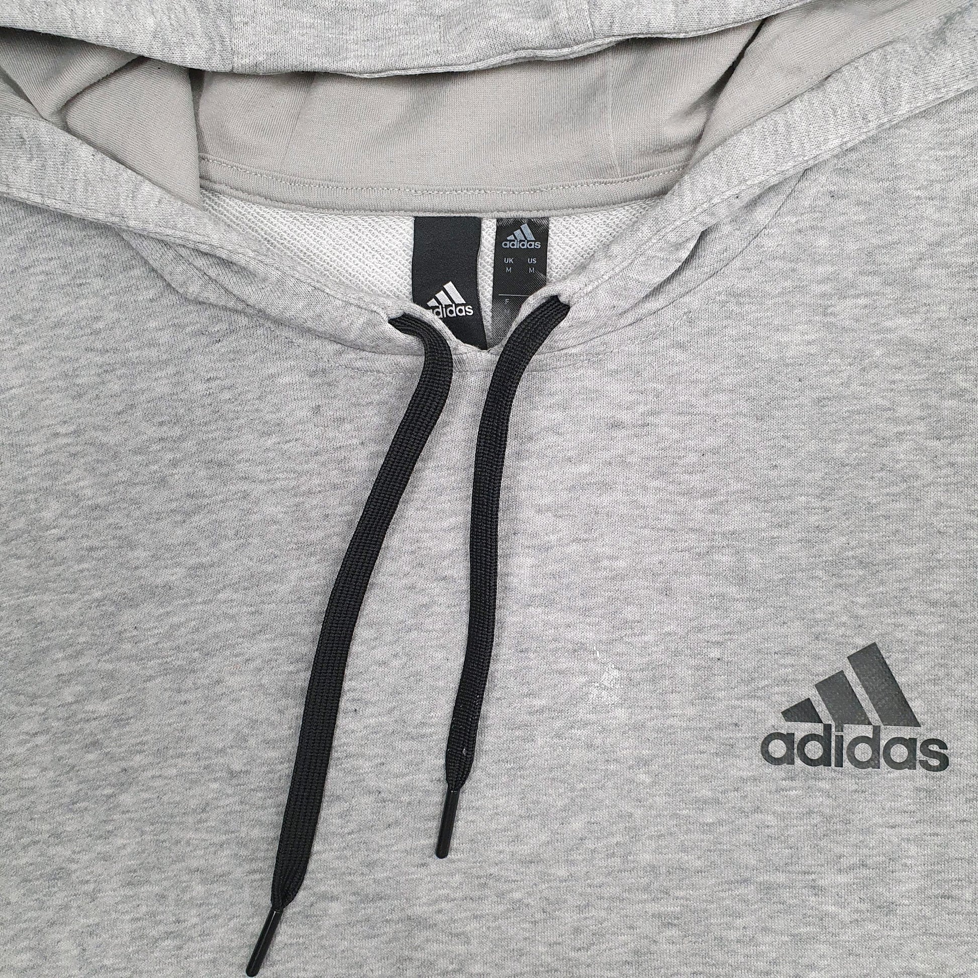 Mens Grey Adidas  Hoodie Jumper