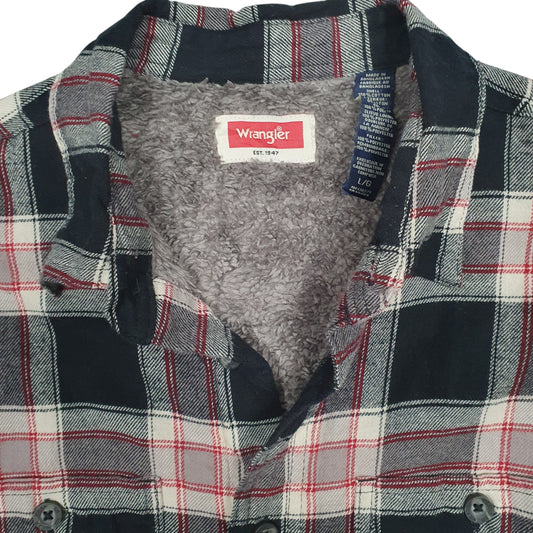 Mens Grey Wrangler Sherpa Lined  Coat