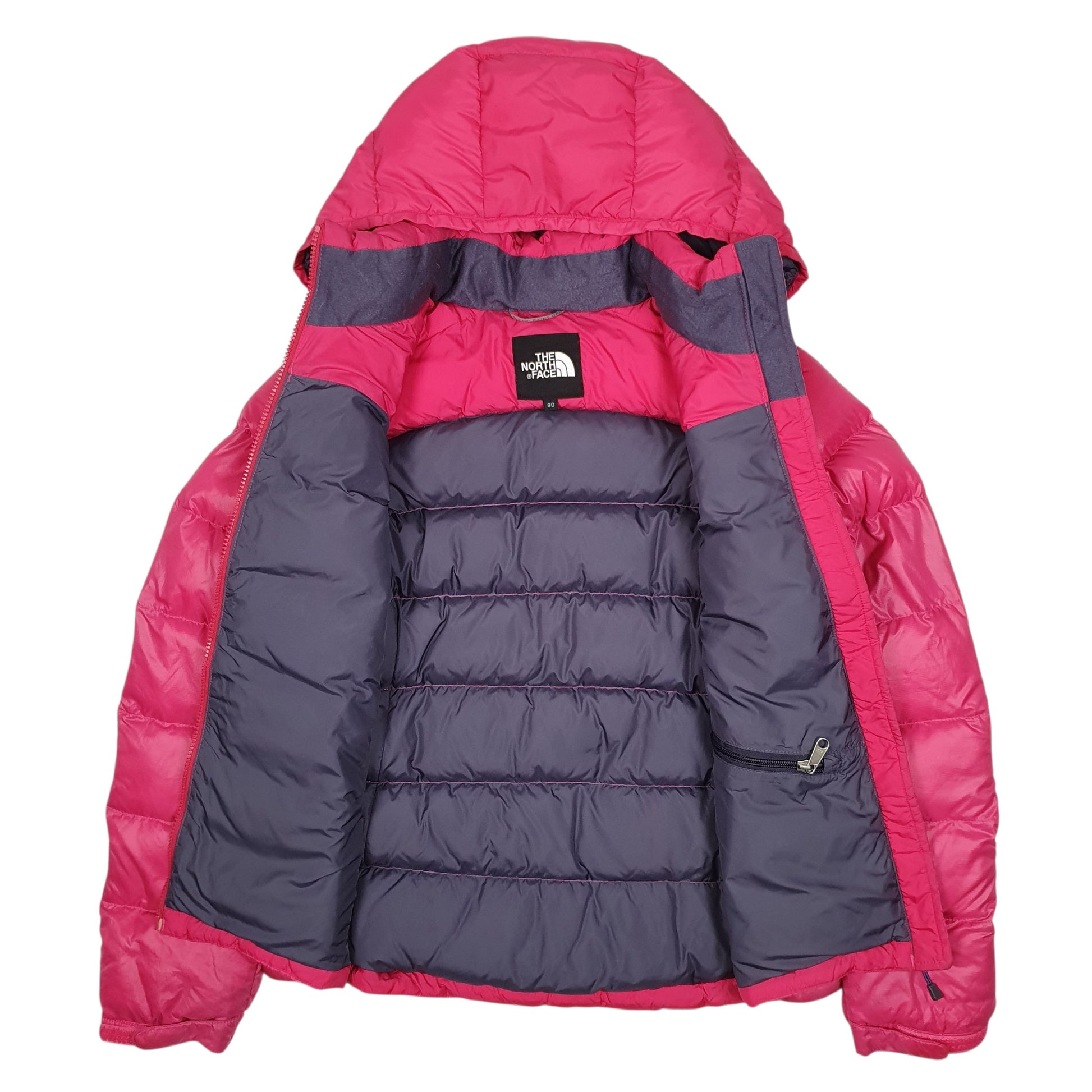 Womens Pink The North Face Nuptse  Coat