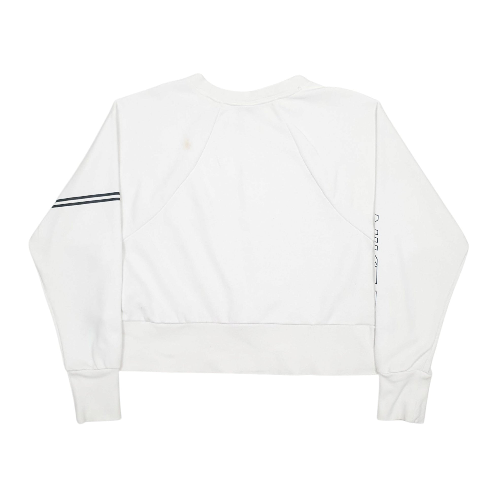 Womens White Nike Dri-Fit Crewneck Jumper