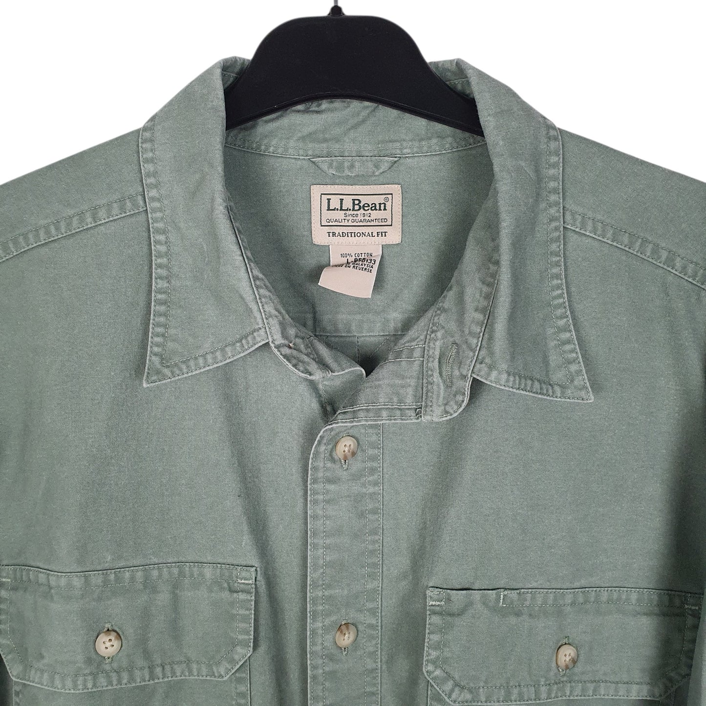 Mens Green L.L.Bean   Shirt