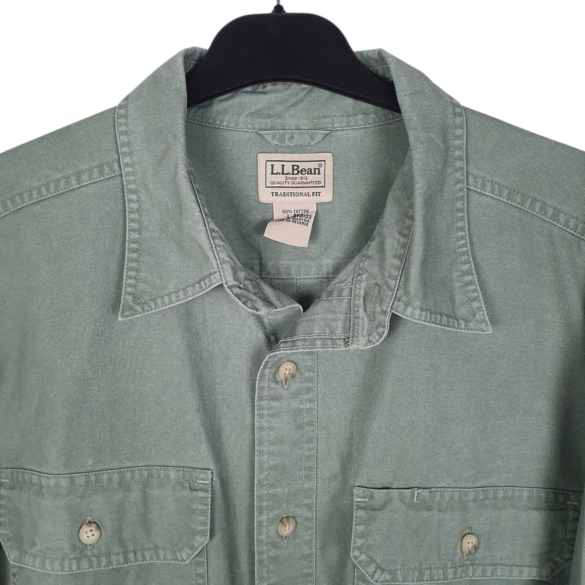 Mens Green L.L.Bean   Shirt