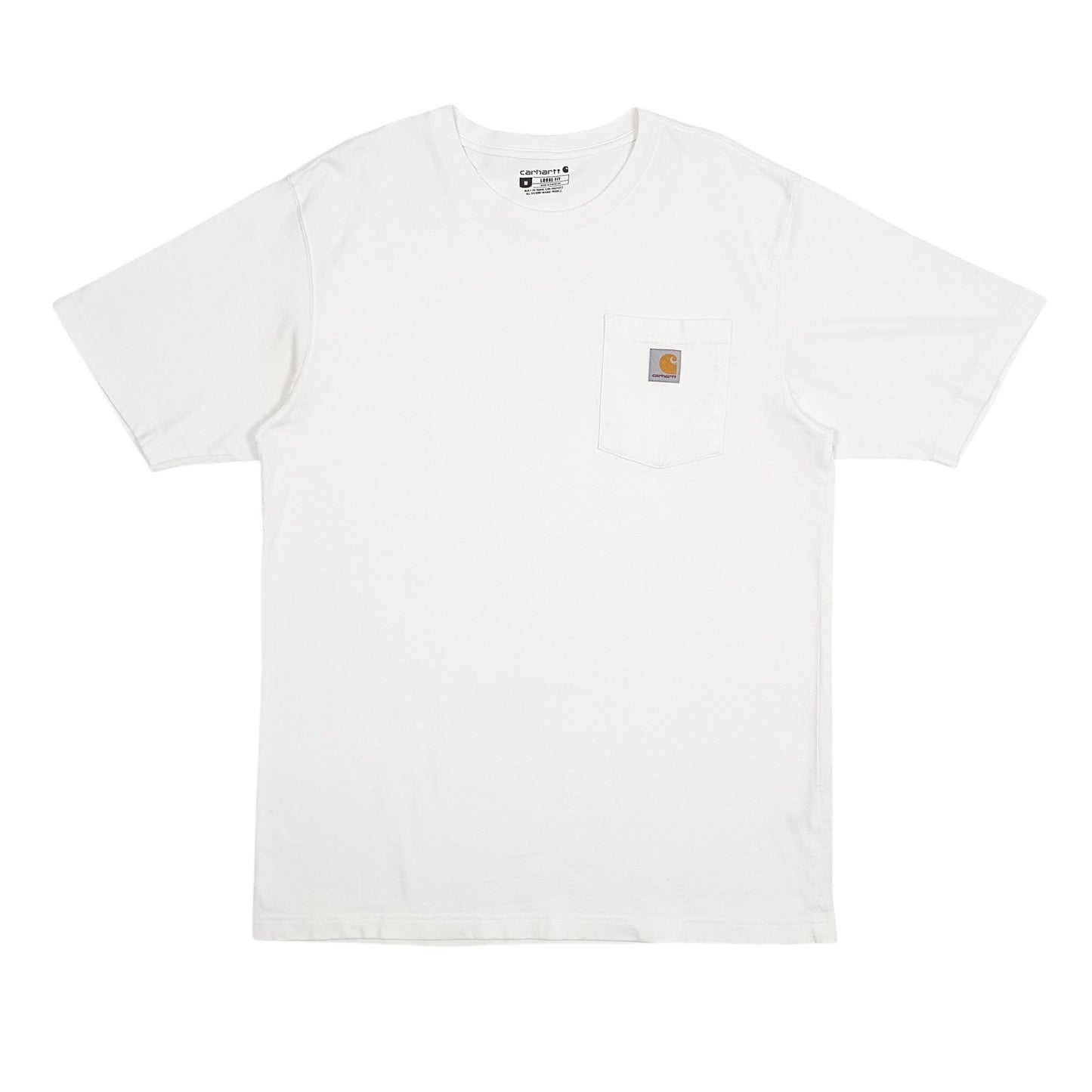 Mens White Carhartt  Short Sleeve T Shirt