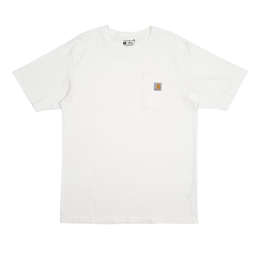 Mens White Carhartt  Short Sleeve T Shirt
