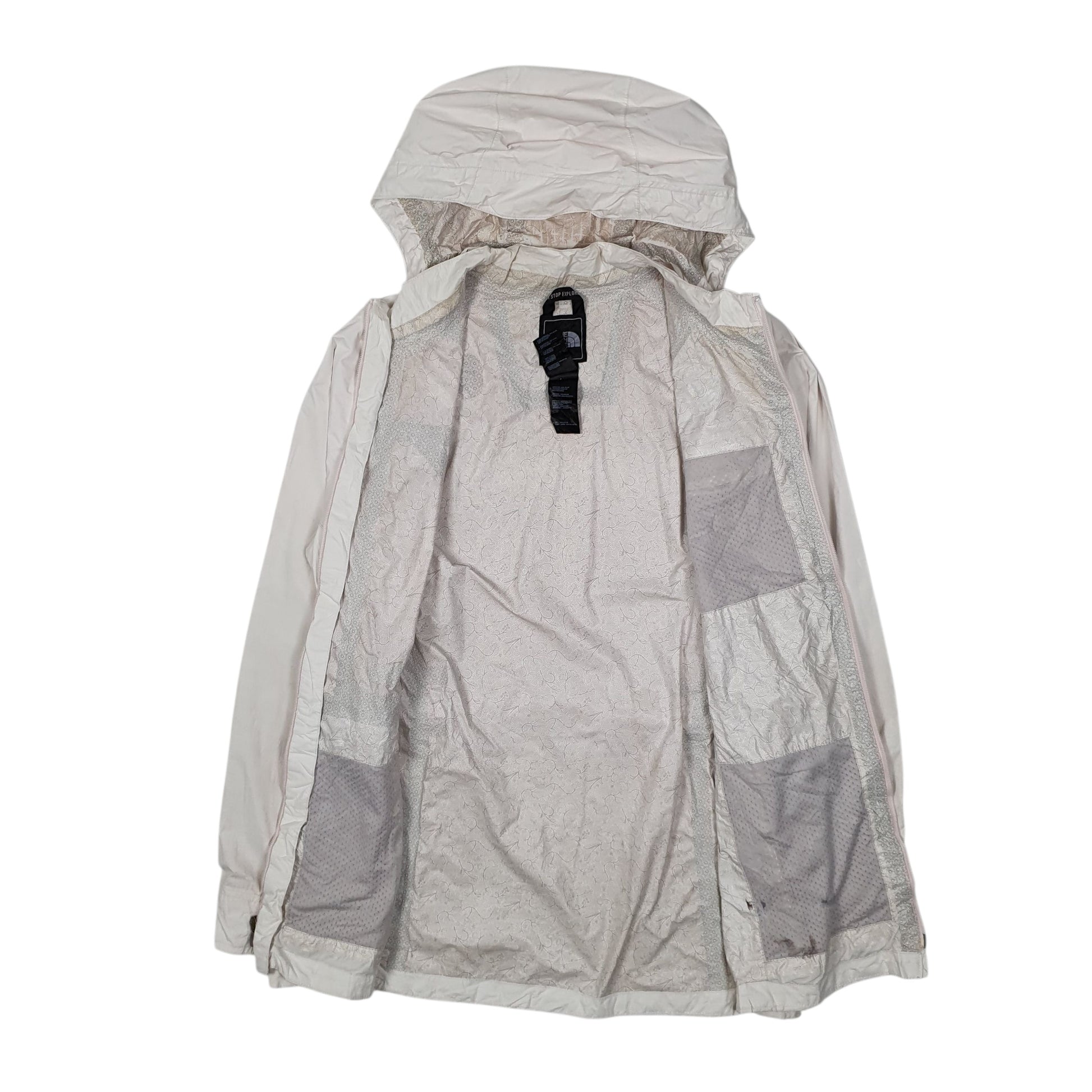 Womens White The North Face Hyvent  Coat
